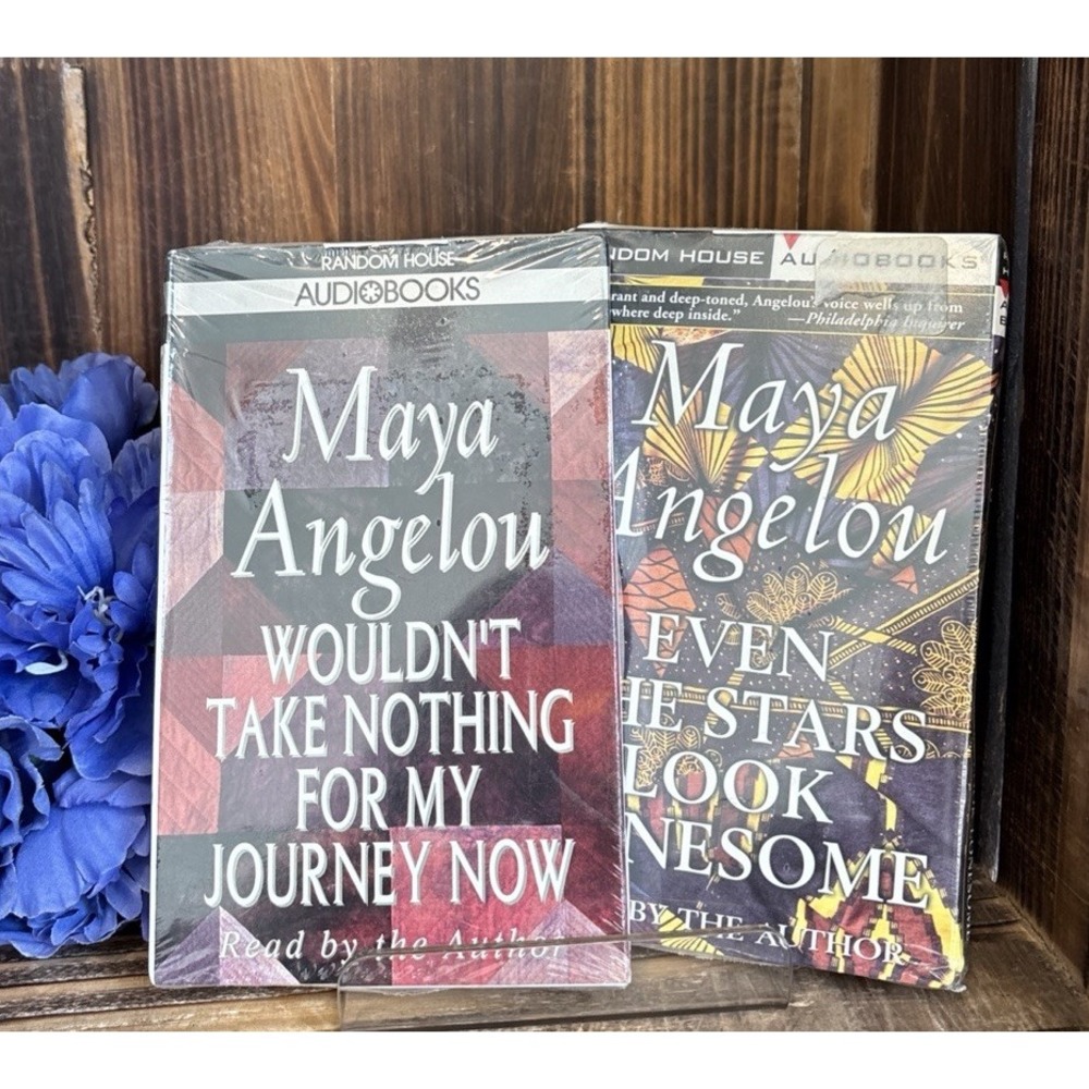 Maya Angelou Lot Of 2 Cassette Audio Sealed Even The Stars,wouldn't Take Nothing